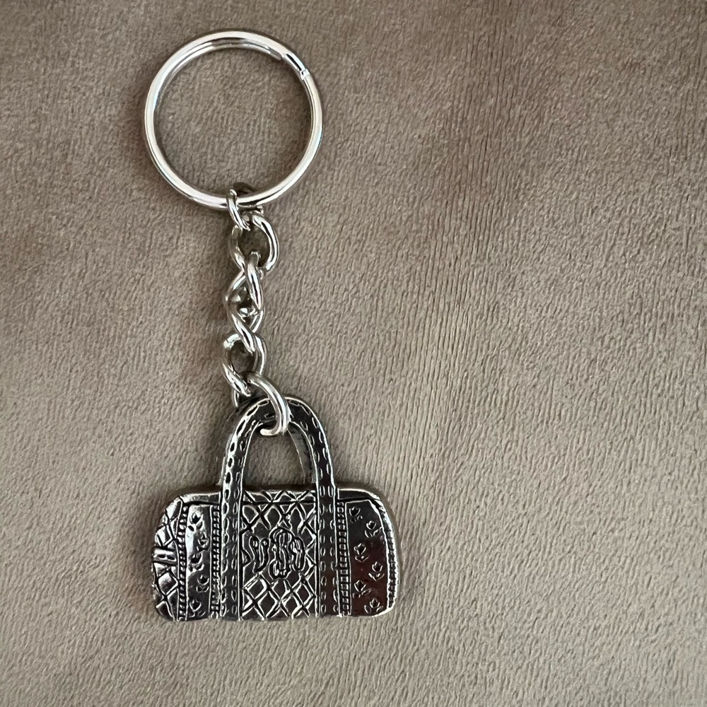 Vera Bradley vintage Silver Bag Keychain